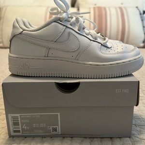 Nike Air Force 1. Size 4. Comes with box. Used as shown in pictures.